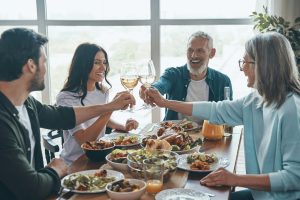 Family celebrating over a Father’s Day meal
