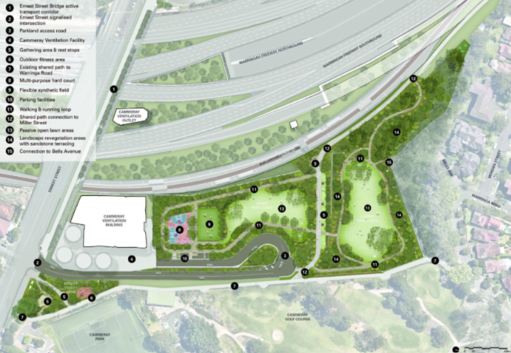 map of cammeray parklands plans