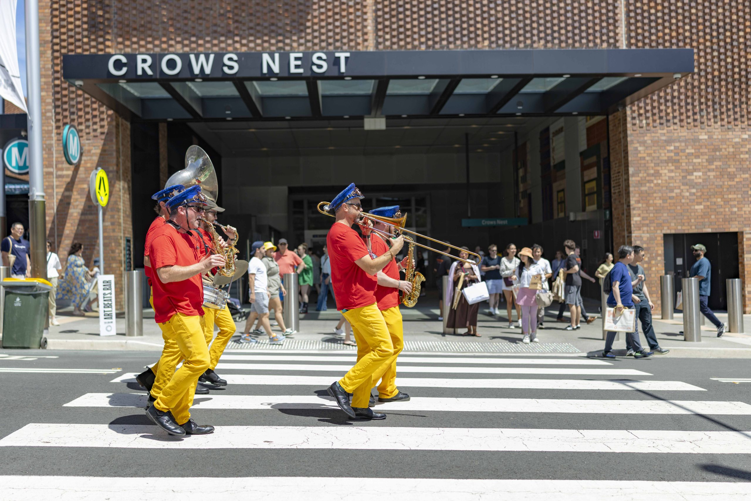 band performance at crows nest fest